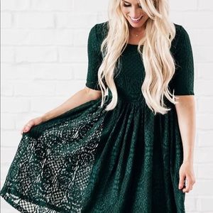 Emerald party dress size medium